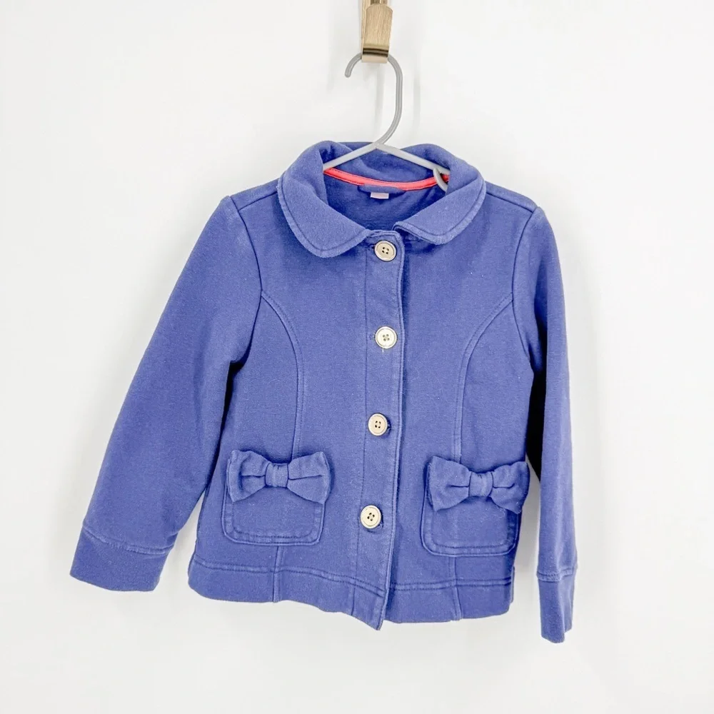 Purple Kids Jacket with Bow Accents